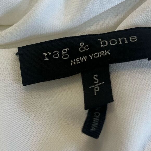 Rag & Bone Off White Tank Top Flow Botton Dress Sz S Ballet Core Bridal Dress - Picture 5 of 7